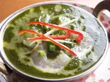ほうれん草エビカ (プレーンナンまたはライス付きです)（エスニック レストラン ハヌマン 雪が谷店）