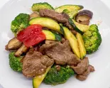 牛肉のオイスターソース炒め(中華料理 珍味楼 糀谷駅前店)