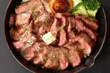 【肉2倍】牛ハラミバターステーキ Double Harami Butter Steak（濃厚ローストビーフとハラミ丼「タルビー」 上平間店）