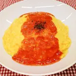 トマトソースオムライス（オムライス研究所）