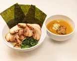 豚叉焼まし魚介豚骨つけ麵(薬味ネギ、のり3枚、豚叉焼4枚、ほうれん草)(トクベツ。)