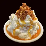 相性抜群！自家製食べるニンニクラー油＆ポテトサラダ（とんかつは飲み物。西武新宿店）