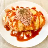ツナドライカレーオムライス(オムライス専門店 エッグヘッド)