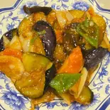 ナスの四川風炒め(台湾料理 有香園)