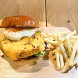 中洲ハンバーガー ポテトセット（中洲バーガー(中洲ホルモンセンター)）