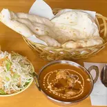 Dセット カレー＆タンドリーチキンセット Curry ＆ Tandoori Chicken Set（ネパメン）