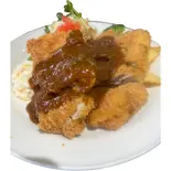 メガチキンカツプレート（【menu限定価格商品あり】カリーWEST百名店2020 いずみバーグ 御幣島店）
