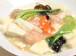 海鮮豆腐〜海鮮たっぷり！ヘルシー豆腐煮込み〜（西安刀削麺酒楼 三田店）