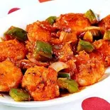海老ガーリック炒め Stir fried Shrimp & Garlic(タイ・インド料理のお店 ALMOND TREE)