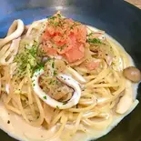 イカと明太子のブラウンクリームソース（湊川イタリアン ソラレ）