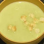ブロッコリーのグリーンポタージュ [免疫力UP・美容・ビタミンC]（牛タン焼・ビビンバ丼・サラダボウルがうまい // 牛タン侍 江坂本店）