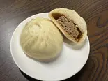 豚肉とネギ、中華みそ（康康屋台）