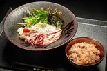 汁なし牡蠣ラーメン 牡蠣ご飯セット（ただいま変身中）