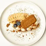 バナナキャラメルクロッフルセット（FFF Coffee）