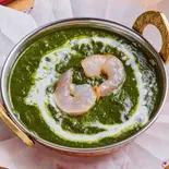 サグプラウンカレー Saag Prawn Curry（エベレストキッチン祖師ヶ谷大蔵店）