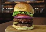 国産牛プレミアムダブルバーガー(ポテト付)(Kurodo's Burger)