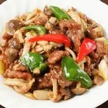 牛肉のオイスターソース Beef in Oyster Sauce(星宿飯店)