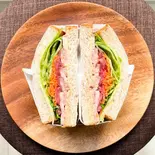 自家製ローストポークサンド（レストハウス・ルー）