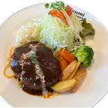 ハンバーグプレート【200g】（【menu限定価格商品あり】カリーWEST百名店2020 いずみバーグ 御幣島店）