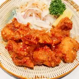 タイ風鳥唐揚(タイ風、甘唐ソースの唐揚（焼鳥大将 笹丘店）