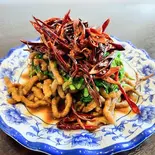 豚肉の細切り辛口炒め(香辣肉絲)（中華料理 無限鴨）