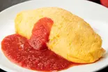 【卵たっぷり4個分】トマトソースのオムライス(バターライス)（日本一こだわり卵のオムライス 心斎橋店）