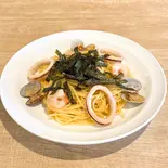 海の幸たっぷりシーフードパスタ（cafe BAELU）