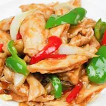 豚ホルモン醬油炒め（中華料理華馨園）