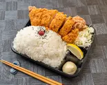 1キロからあげ＆とんかつ弁当（【メガ盛り‼】1キロ弁当工房 肉MAX！！ 菊水店）