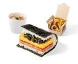 【昼得】ランチセットB「Lunch Set B」（ポーたま 博多マルイ店 【沖縄発ポーク卵おにぎり専門店】）