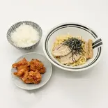 油そばセットB(油そばと唐揚げとライス)（油そば・まぜそばロマン 淡路店）