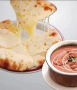 チーズナンセット Cheese Naan Set（アジアンレストラン サハラ国立店）