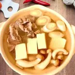豆腐とキノコのソルロンタンBean curd ＆ Mushroom Seolleong-tang（KOC 韓国料理）