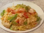海鮮レタス炒飯(萬福菜館)