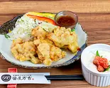 【単品チキン】明太タルタルたっぷり!(醤屋万吉のうどん)