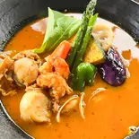 ホタテとあさりと海老（スープカレーRAN）