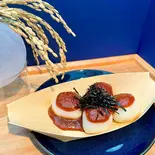 ご当地おすすめ！くるみ甘味噌の五平餅！1舟8粒入♪（つきたて餅雅や）