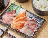 お刺身三色盛り合わせ Tri Color Sashimi（海の幸大漁丼家 桜台店）