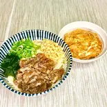 肉うどん・ミニ親子丼セット（【ましましOK】一番だしうどん たけ家）