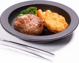 カニクリームコロッケ＆ハンバーグ（【牛100%ハンバーグ】挽肉亭 船橋店）