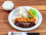 豚ロース味噌かつ膳(醤屋万吉のうどん)