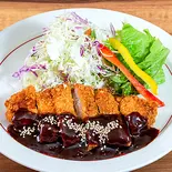 【単品】豚ロース味噌かつ(醤屋万吉のうどん)