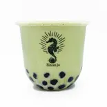 【ホット】抹茶ミルクオレ(黒タピオカバージョン)（辰杏珠 札幌狸小路店）