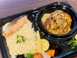 幕ノ内洋食(ハンバーグ きのこクリームソース)(アゴラカフェ)