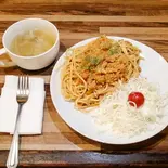 ミートソースパスタ（チャンプ亭）