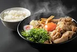 旨辛肉玉まぜそば・ご飯セット（東京名物 肉玉そば おとど 北千住店）