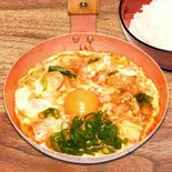 キムチ親子丼（元祖 変わりかつ丼・親子丼 祭太鼓 上本町ハイハイタウン店）