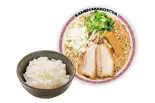背脂醤油ラーメンライスセット（ラーメンまこと屋 岩塚本通店）