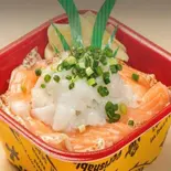 【3】焼きサーモンえんがわ丼(大漁丼家 相模大野店)