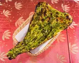 ほうれん草ナン Spinach Naan（インドレストラン クマリ本店）